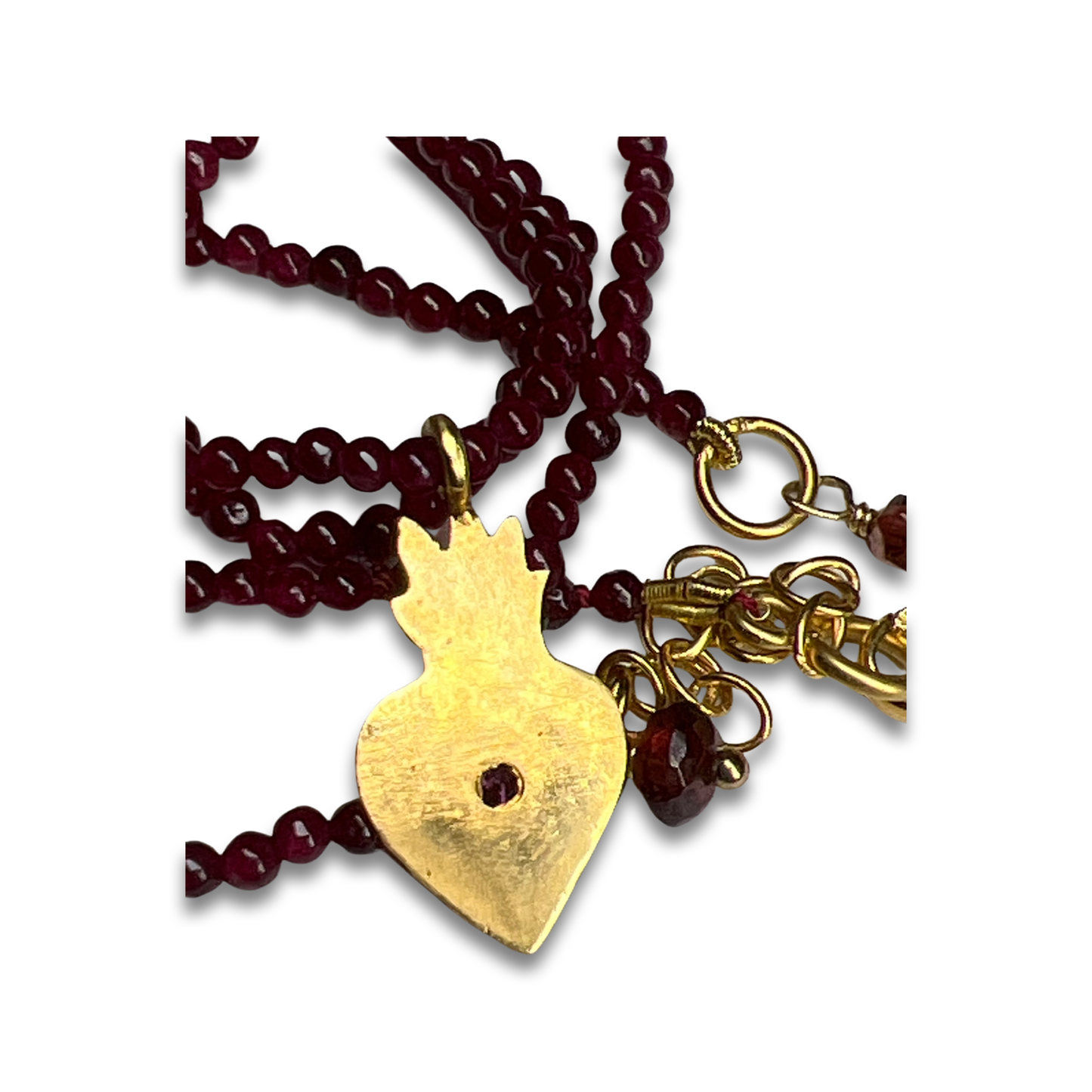 Small rubellite necklace